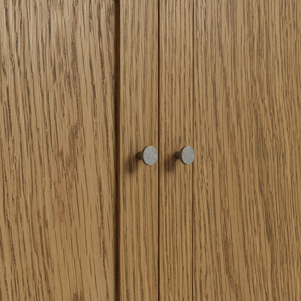 Harrogate Warm Oak Gentlemans Wardrobe with Drawer