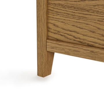 Ashdale Warm Oak Blanket Box | Assembled