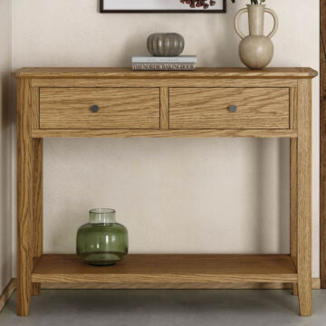 Harrogate Warm Oak Console Table