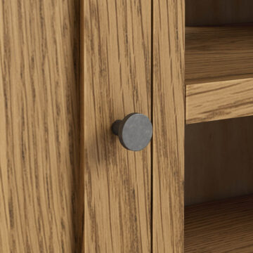 Harrogate Warm Oak 1 Door TV Unit 90cm | Assembled