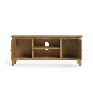 Harrogate Warm Oak 2 Door TV Unit 120cm | Assembled