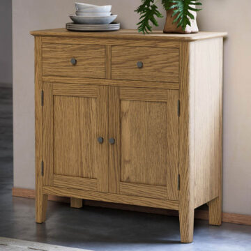 Harrogate Warm Oak Mini Sideboard | Assembled