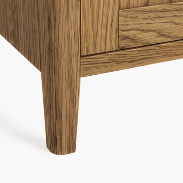 Harrogate Warm Oak 2 Door 2 Drawer Small Sideboard | Assembled