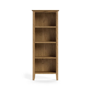 Ashdale Warm Oak Slim Bookcase | Clearance