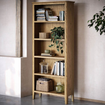 Ashdale Warm Oak Large Bookcase