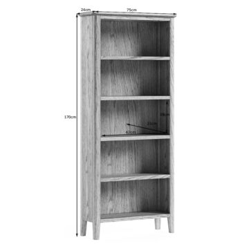 Ashdale Warm Oak Large Bookcase
