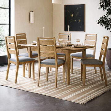 Ashdale Warm Oak Compact Extending Dining Table