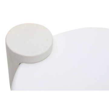 Koro White Modern Abstract Coffee Table