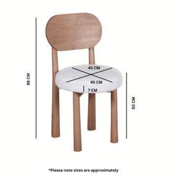 Sundra Pair of Mango Wood Dining Chairs