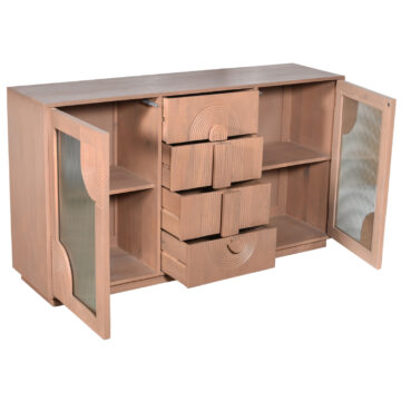 Sundra Mango Wood 2 Door 4 Drawer Extra Large Sideboard | Assembled