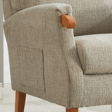 Maro Fireside Chair – Beige | Clearance