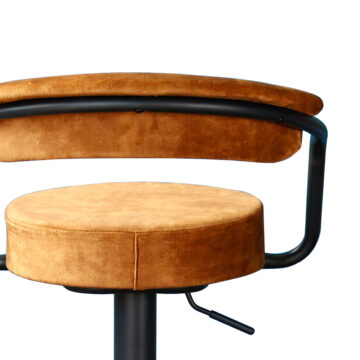 Hanna Bar Stool Rust Orange