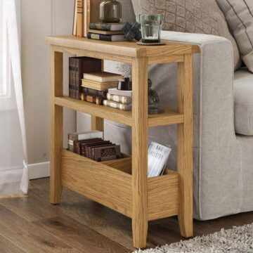 Alderstone Waxed Oak Sofa Side Table