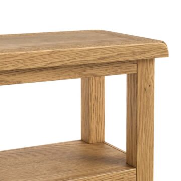 Alderstone Waxed Oak Sofa Side Table