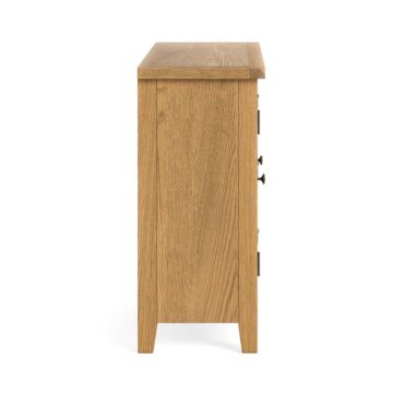 Alderstone Waxed Oak 2 Door 3 Drawer Wide Sideboard | Assembled | Clearance