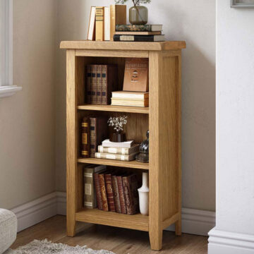 Alderstone Waxed Oak Mini Bookcase