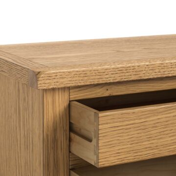 Alderstone Waxed Oak Large Drawer Storage Unit | Assembled | Clearance