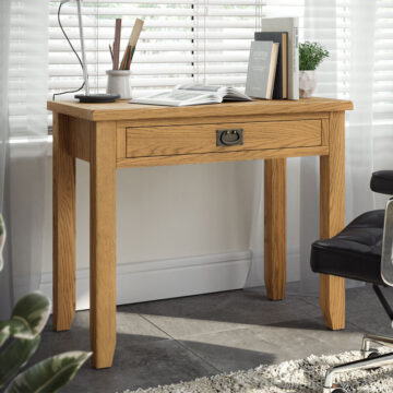 Alderstone Waxed Oak Laptop Desk