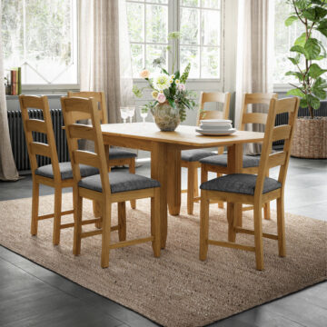 Alderstone Waxed Oak Square Ext. Table