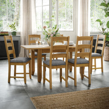 Alderstone Waxed Oak Compact Ext. Table