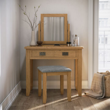 Alderstone Waxed Oak Dressing Table Set