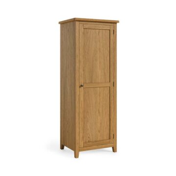 Alderstone Waxed Oak Single Door Wardrobe