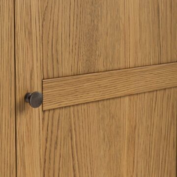 Alderstone Waxed Oak Single Door Wardrobe