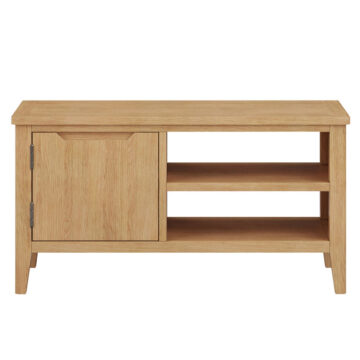 Arlon Oak 1 Door TV Unit 90cm | Assembled