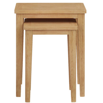 Arlon Oak Nest of 2 Tables | Assembled