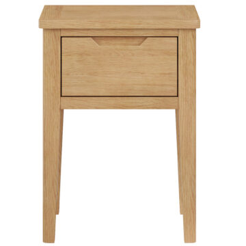 Arlon Oak 1 Drawer Lamp Table