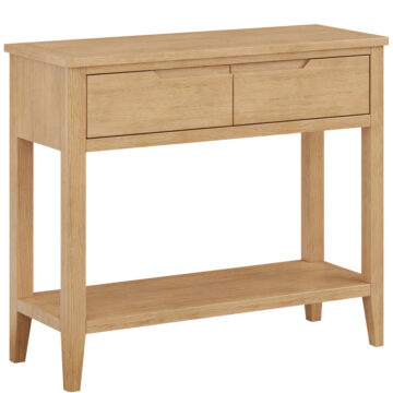 Arlon Oak 2 Drawer Console Table