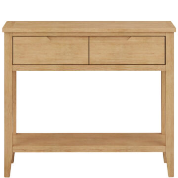 Arlon Oak 2 Drawer Console Table