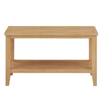 Arlon Oak Coffee Table With Shelf
