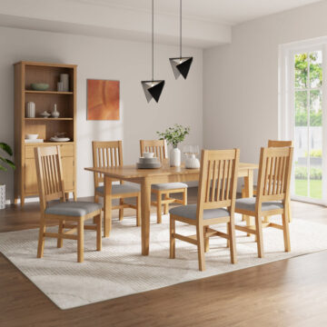 Arlon Oak 140cm Extending Dining table