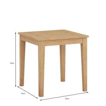 Arlon Oak Fixed Dining Table