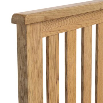 Alderstone Waxed Oak 3′ Single Bed Low Foot End