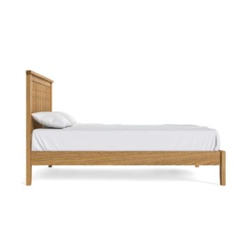 Alderstone Waxed Oak 4’6 Double Bed Low Foot End