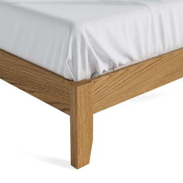 Alderstone Waxed Oak 4’6 Double Bed Low Foot End