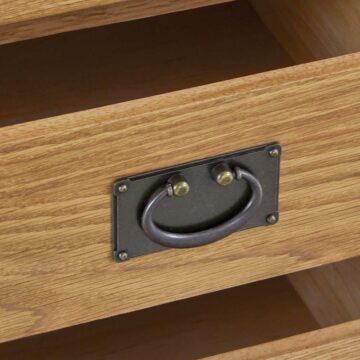 Alderstone Waxed Oak 3 Over 4 Drawer Chest | Assembled | Clearance