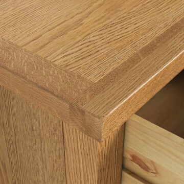 Alderstone Waxed Oak 3 Over 4 Drawer Chest | Assembled | Clearance