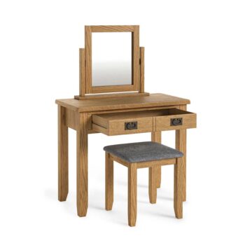 Alderstone Waxed Oak Dressing Table Set