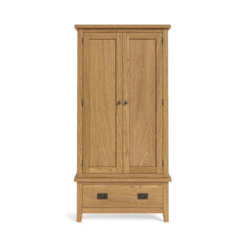 Alderstone Waxed Oak Gents Wardrobe