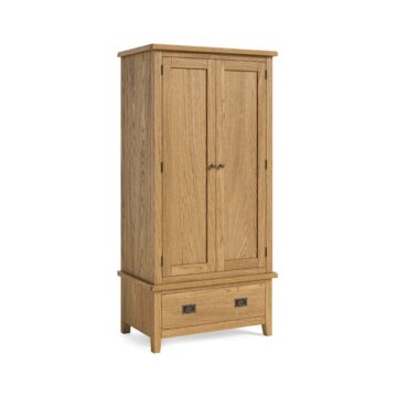 Alderstone Waxed Oak Gents Wardrobe