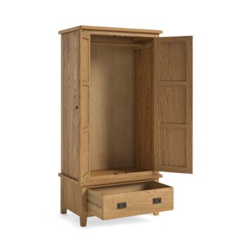 Alderstone Waxed Oak Gents Wardrobe