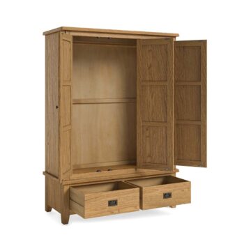 Alderstone Waxed Oak Triple Wardrobe
