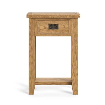 Alderstone Waxed Oak Telephone Table