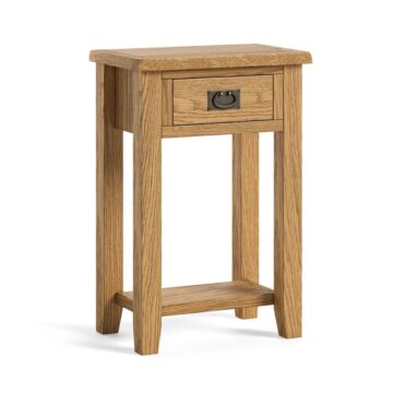 Alderstone Waxed Oak Telephone Table