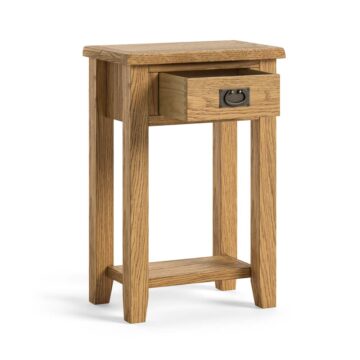 Alderstone Waxed Oak Telephone Table