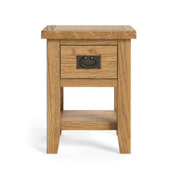 Alderstone Waxed Oak Lamp Table | Assembled | Clearance