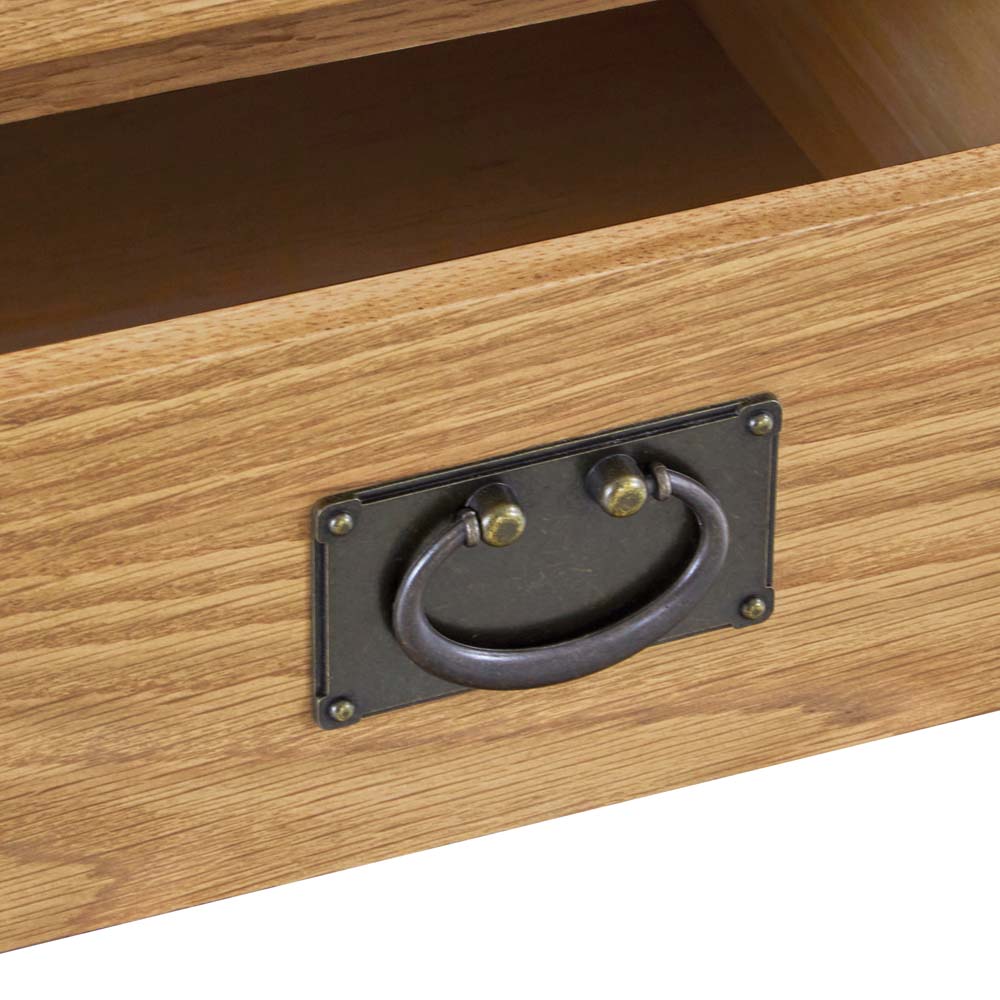 Alderstone Waxed Oak Lamp Table | Assembled | Clearance